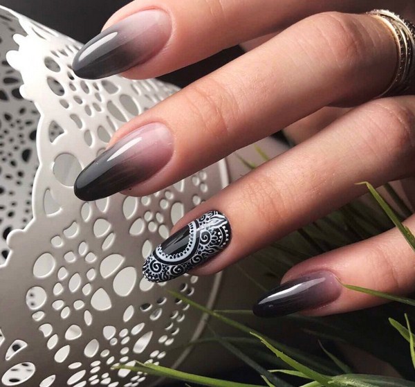 gradientowy manicure gradientowy manicure