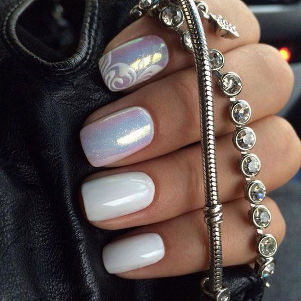 beżowy manicure ze złotem beżowy manicure ze złotem