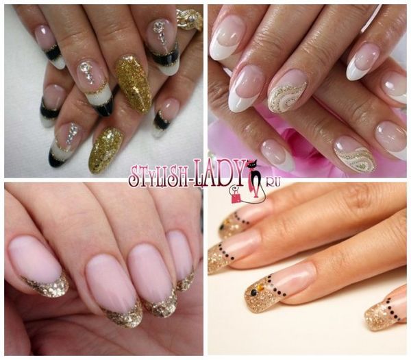 manicure złoty brokat manicure złoty brokat