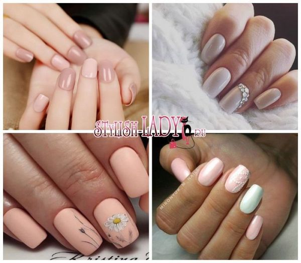 neutralny manicure manicure