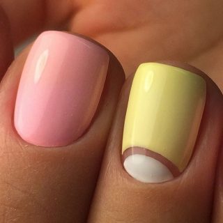 beżowy manicure beżowy manicure