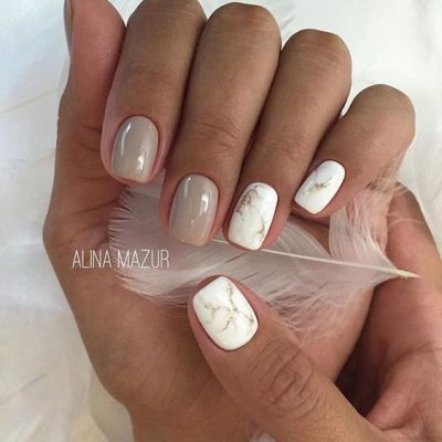 beżowy manicure beżowy manicure