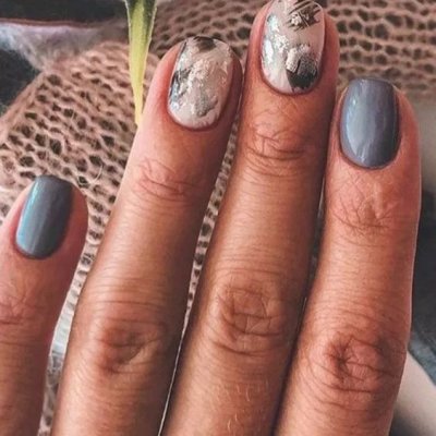beżowy manicure beżowy manicure