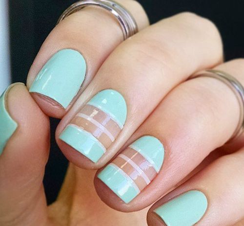 Francuski manicure paski szelaku