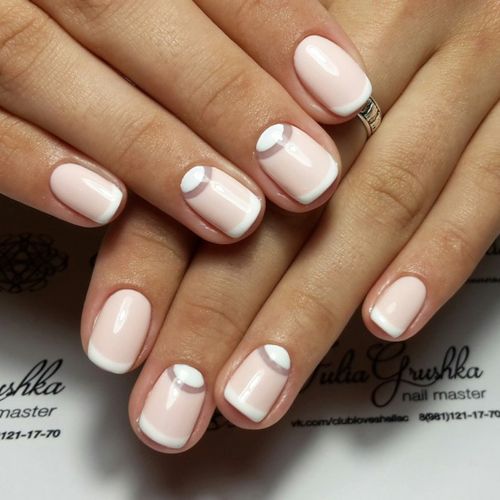 Francuski manicure paski szelaku