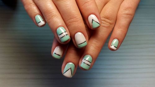 Francuski manicure paski szelaku