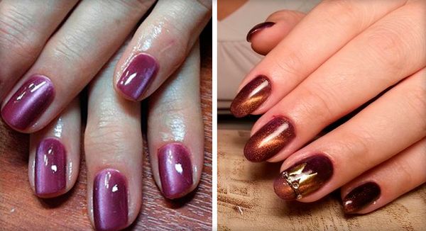 manicure czekoladowy brązowy polski kolor zdjęcia beżowy manicure