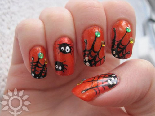 Halloween köröm kialakítása
