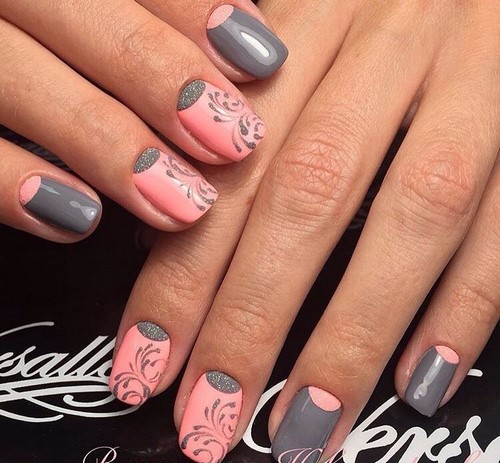 beżowy manicure beżowy manicure