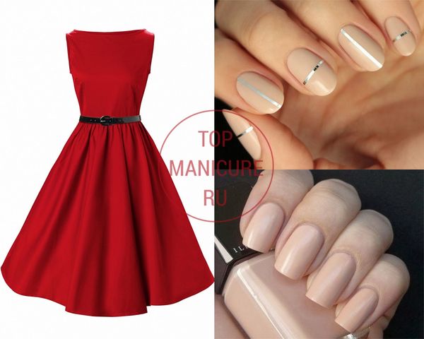 beżowy manicure beżowy manicure