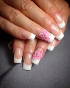 biały manicure biały manicure