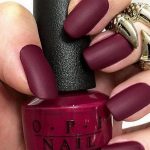 bordowy biały manicure bordowy biały manicure