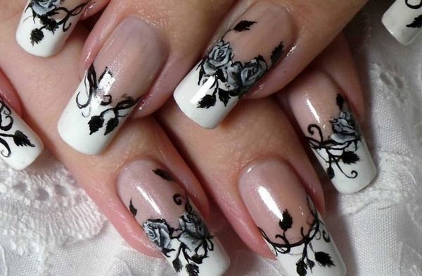 biały manicure biały manicure
