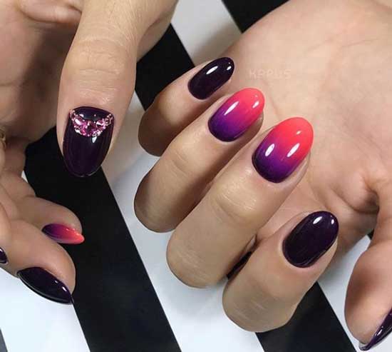 biały manicure manicure czarno-biały