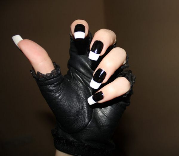 biały manicure białe paznokcie manicure