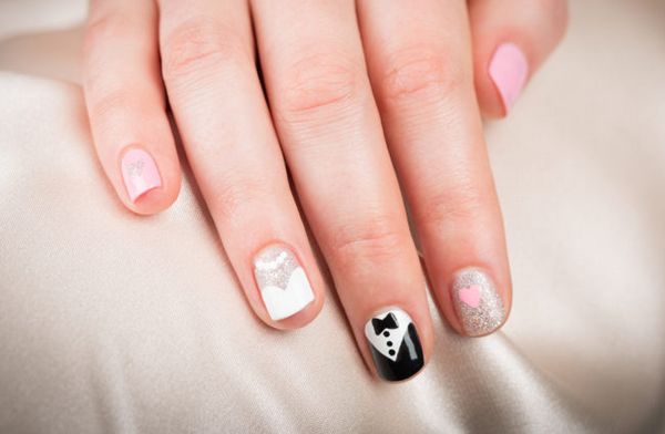 biały manicure białe paznokcie manicure