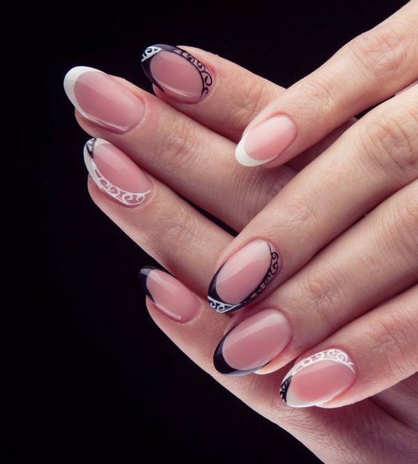 biały manicure manicure z białego złota