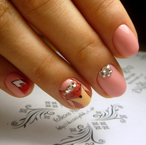 żółty manicure żółty manicure