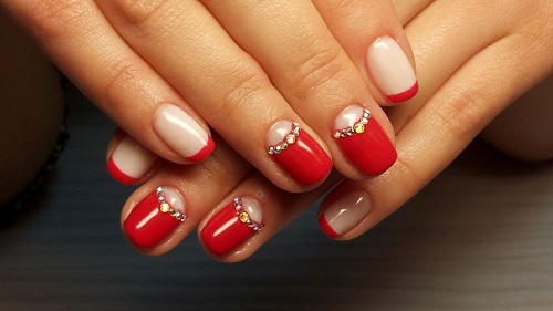 żółty manicure żółty manicure