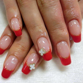 biały manicure manicure z białego złota