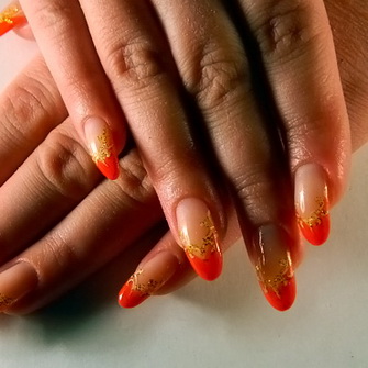 manicure z białego złota biały manicure
