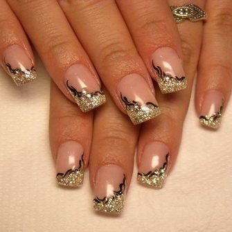 biały manicure manicure z białego złota