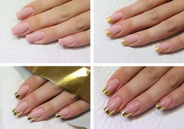 biały manicure manicure z białego złota