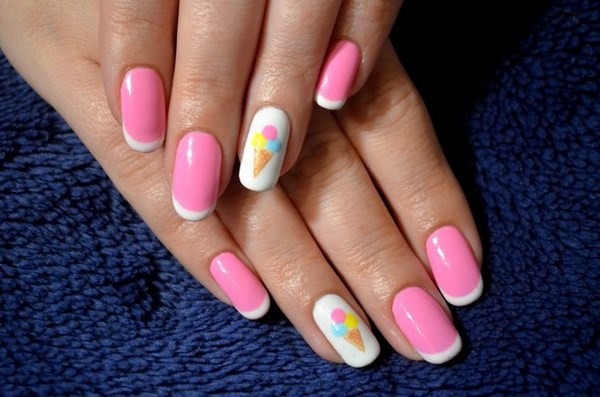 biały francuski manicure biały manicure