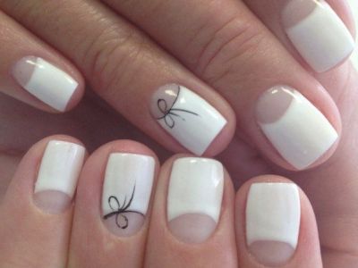 biały manicure biały manicure
