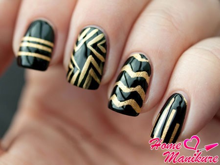 złoty manicure złoty manicure