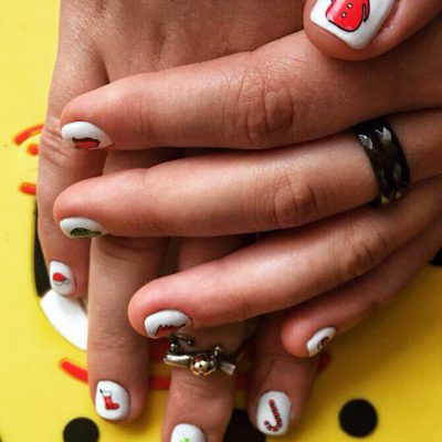 biały manicure biały manicure