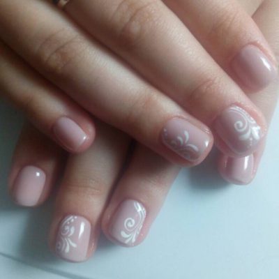 biały manicure biały manicure
