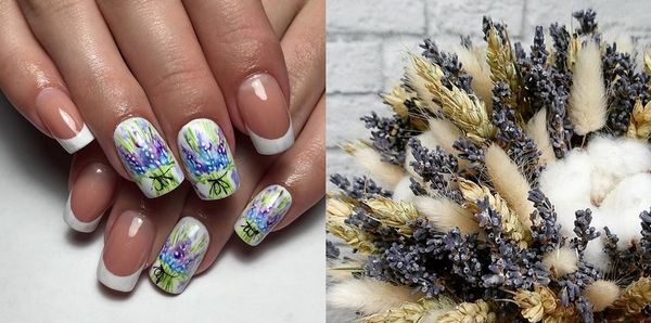 manicure ombre cyrkonie na paznokciach