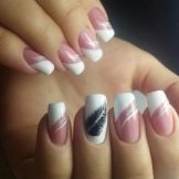 biały manicure biały manicure
