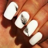 biały manicure biały manicure