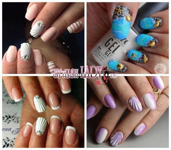 muszla do manicure na paznokciach muszla do manicure na paznokciach