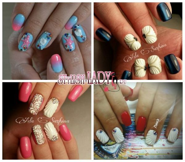 projekt muszli manicure
