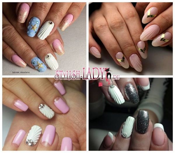 manicure muszla do manicure na paznokciach