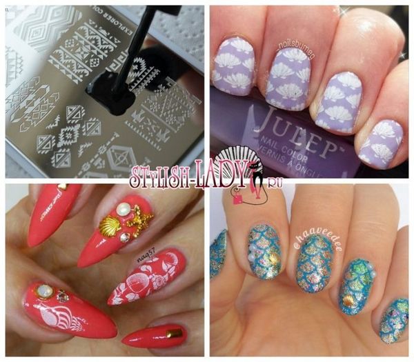 muszla do manicure na paznokciach muszla do manicure na paznokciach