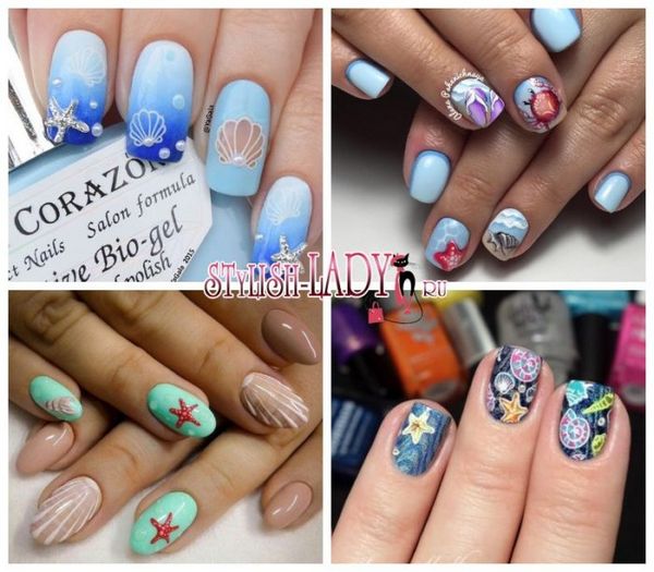 muszla do manicure na paznokciach manicure