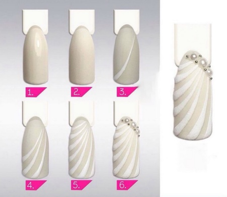 biały manicure biały manicure
