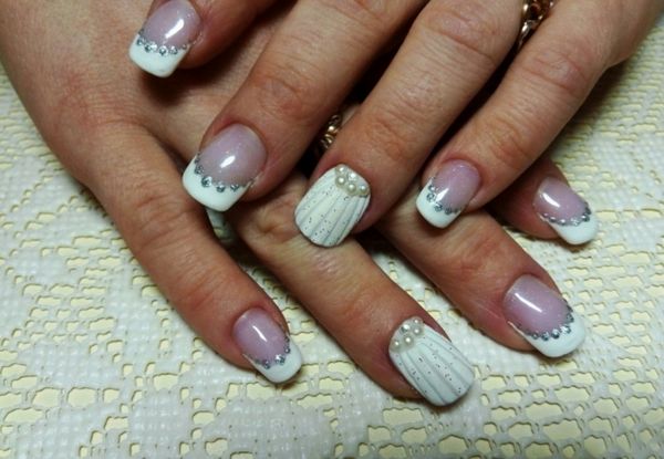 biały manicure biały manicure