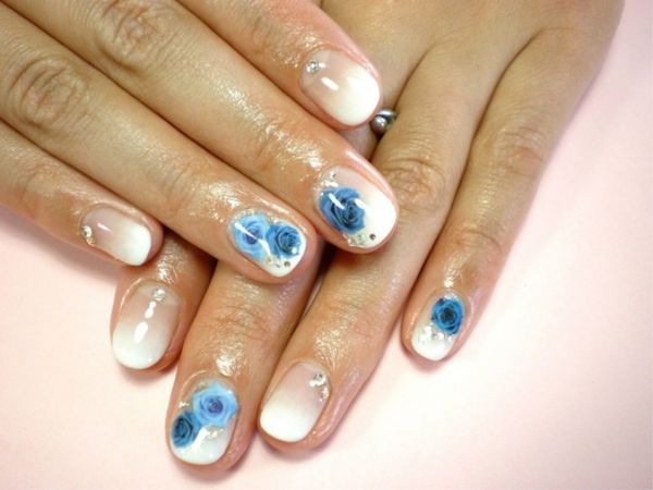 biały manicure biały manicure