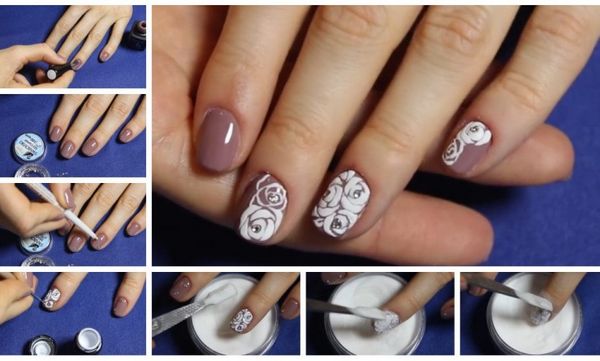 biały manicure biały manicure
