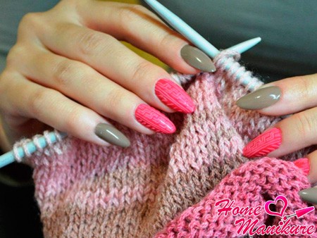 manicure sweter obszerne zdobienie paznokci zrobić aksamitny piasek z dzianiny manicure sweter obszerne zdobienie paznokci zrobić aksamitny piasek z dzianiny