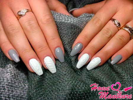 manicure sweter obszerne zdobienie paznokci zrobić aksamitny piasek z dzianiny rodzaje manicure