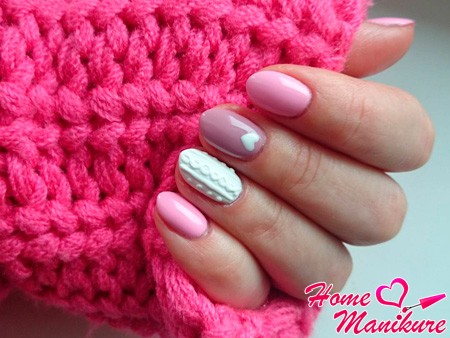 manicure sweter obszerne zdobienie paznokci zrobić aksamitny piasek z dzianiny rodzaje manicure