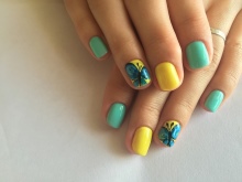 turkusowy manicure turkusowy manicure