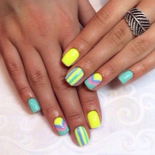 turkusowy manicure turkusowy manicure