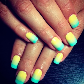 turkusowy manicure turkusowy manicure